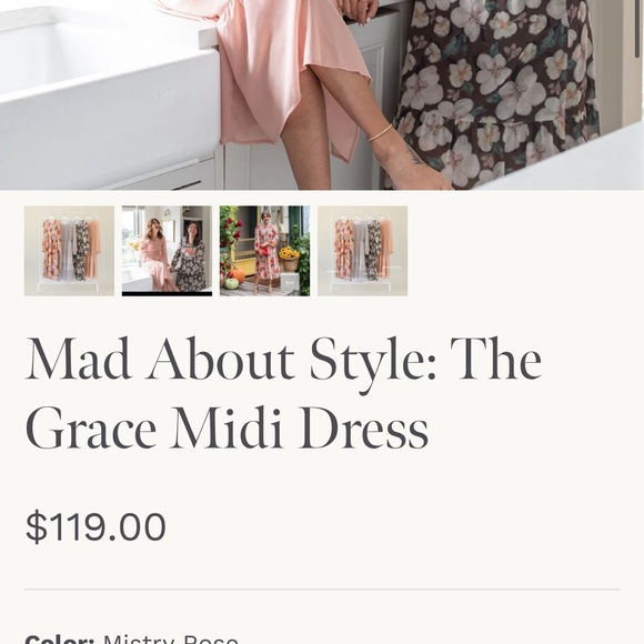 NWT Mad About Style: The Grace Midi Dress for The Jilly Box - Picture 3 of 6